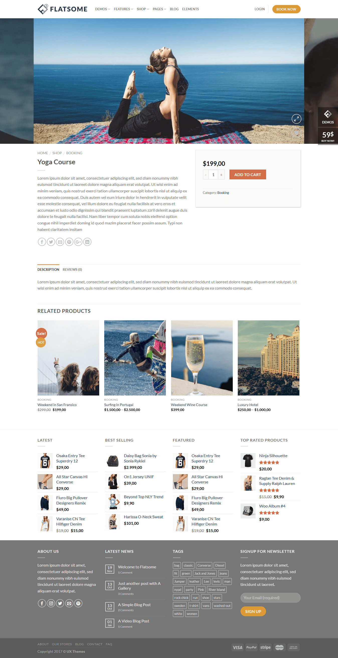 flatsome 主题自定义woocommerce产品页面布局简码-大可建站