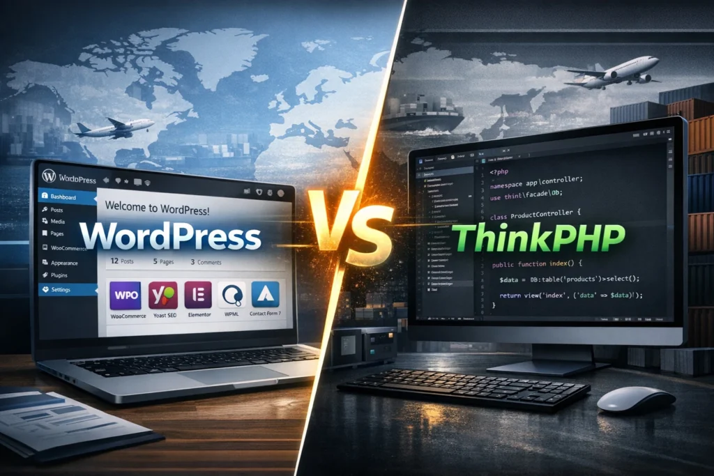 WordPress与ThinkPHP外贸建站比较