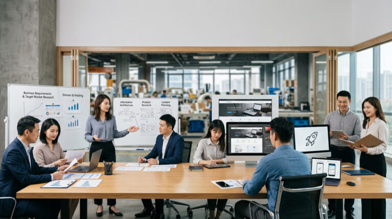 B2B外贸网站从需求分析域名服务器网站结构设计WordPress开发测试到上线交付的完整流程