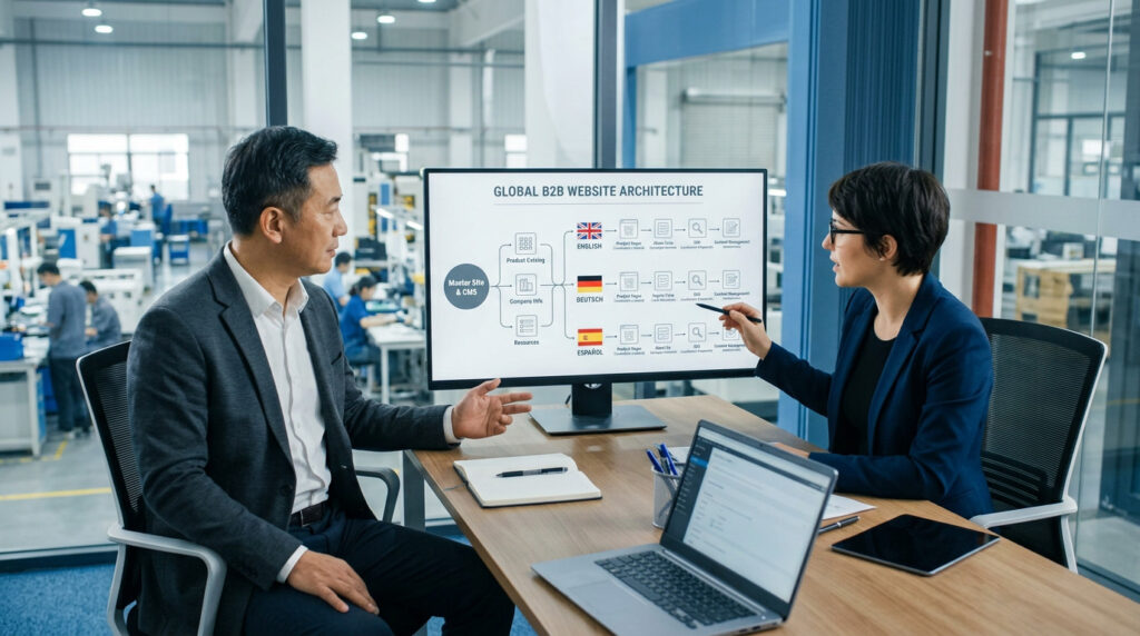 企业规划英文德语西班牙语外贸网站的翻译、SEO与建站预算