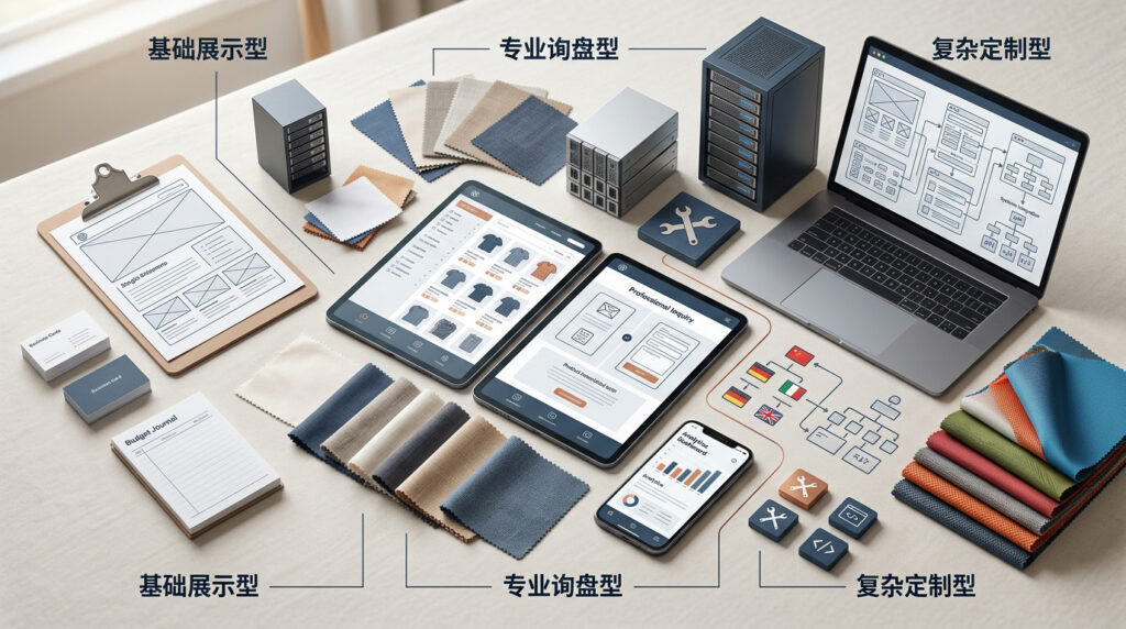 二、不同类型的布料独立站应该选择什么建设方案？